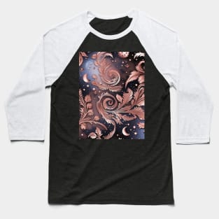 Other Worldly Designs- nebulas, stars, galaxies, planets with feathers Baseball T-Shirt